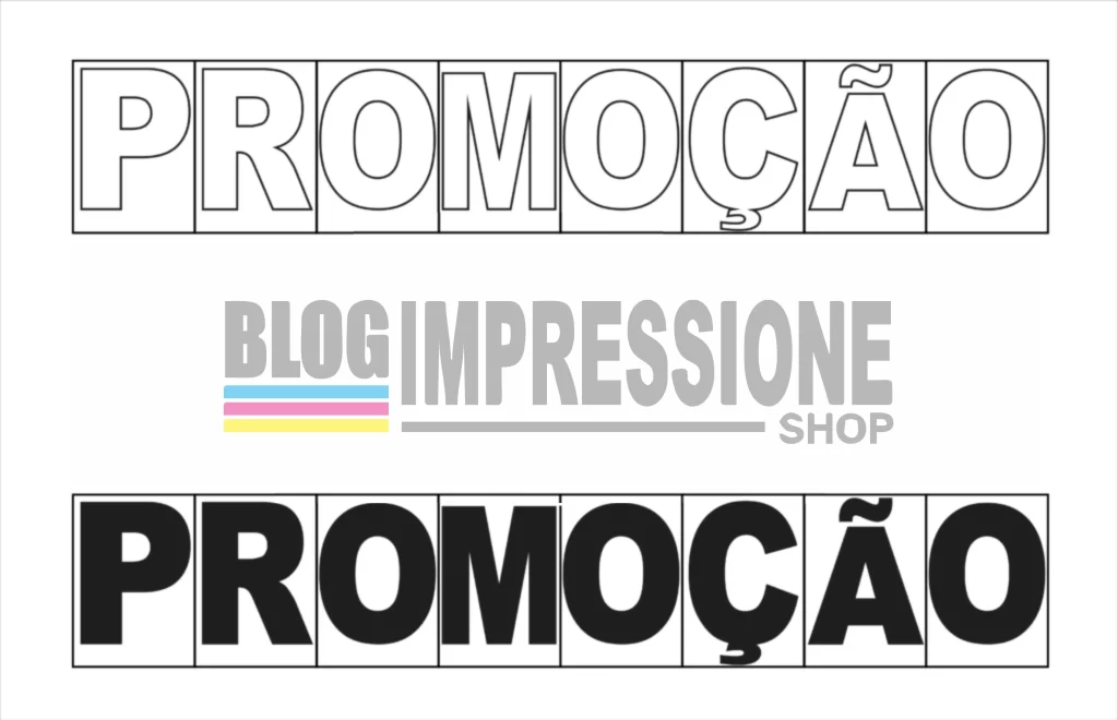 “PROMOÇÃO” (Letras em tamanho A4)