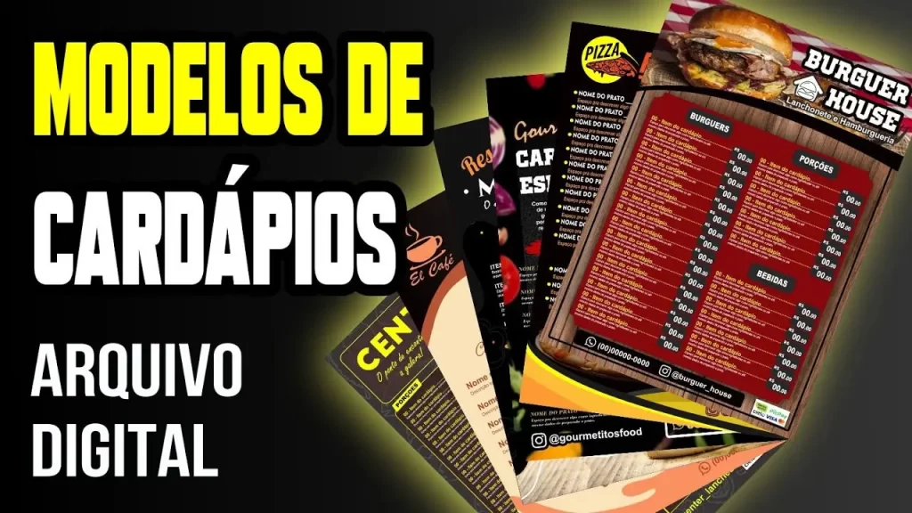 MODELOS DE CARDÁPIOS - GRÁFICA RÁPIDA