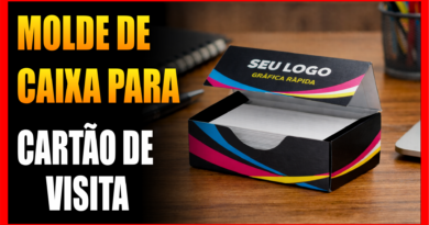 MOLDE CAIXA CARTÃO DE VISITA DE VISITA