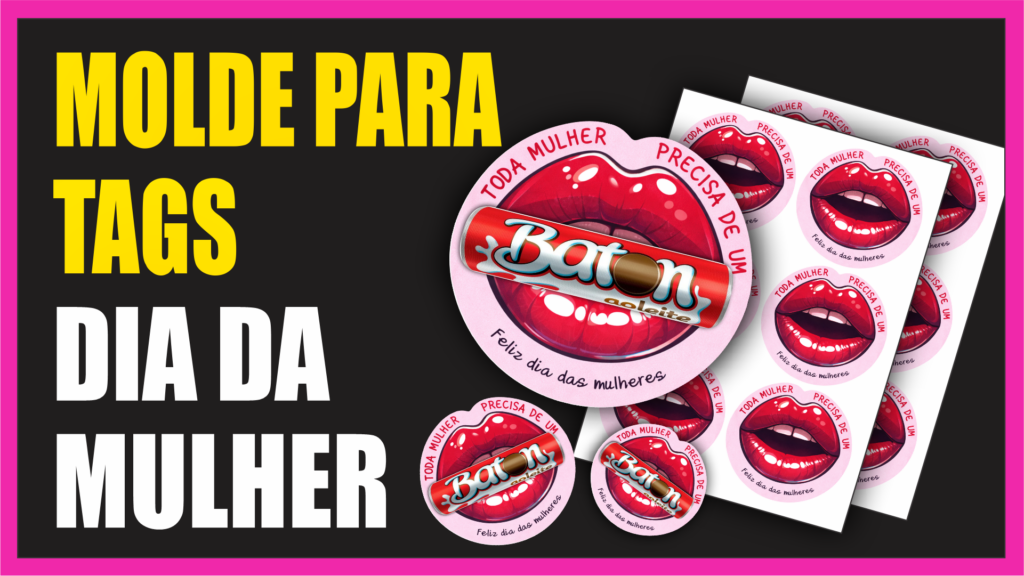 TAG BATON DIA DA MULHER - GRÁFICA RÁPIDA