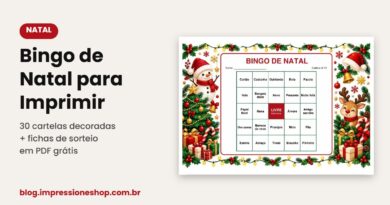 Bingo de Natal para imprimir com 30 cartelas decoradas e fichas