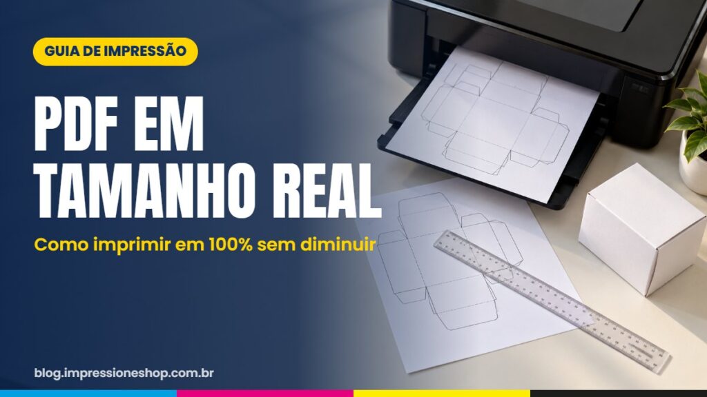 Como imprimir PDF em tamanho real (100%)