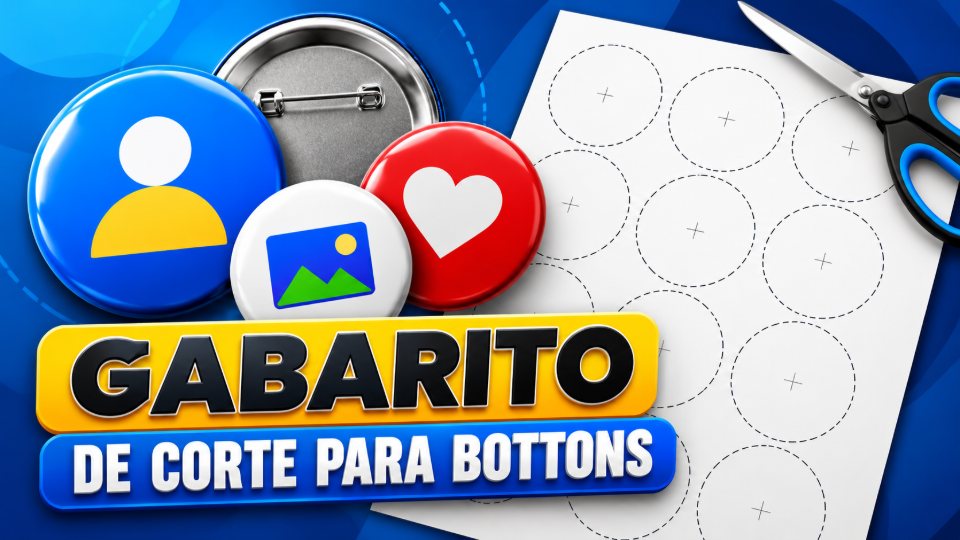 Gabarito de Corte para Bottons