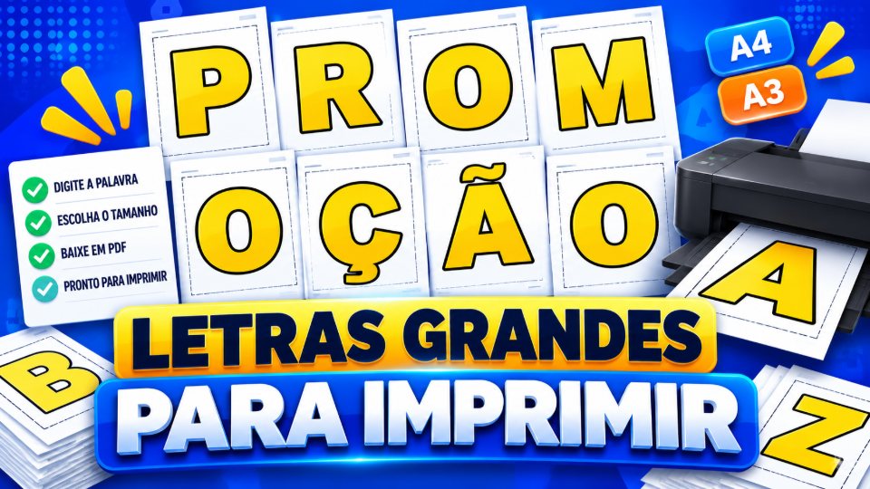 Letras Grandes para Imprimir